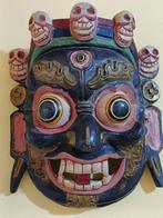 Masker Cham Mahakala - Hout - Tibet - 20e eeuw, Antiek en Kunst