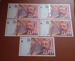 Frankrijk. - 5 x 200 Francs 1997 - Pick 159b  (Zonder, Postzegels en Munten