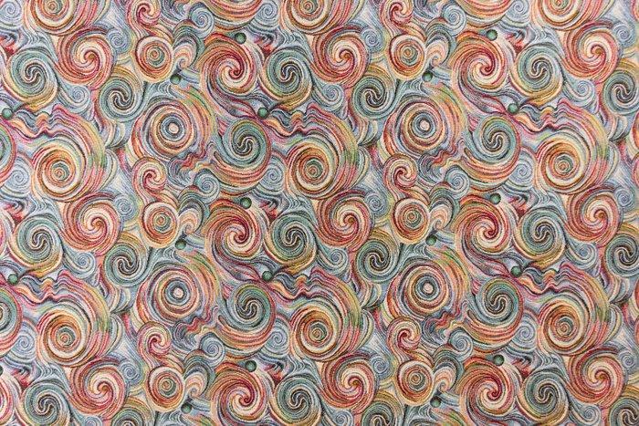 Fantastische Gobelinfabric - Vincent Van Gogh multicolor met, Antiquités & Art, Tapis & Textile