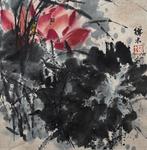 Flowers, c.1980 - Qiu Jimu (1943) - Chine, Antiek en Kunst