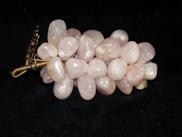 Quartz rose Grappe de raisins de pierres durs de quartz