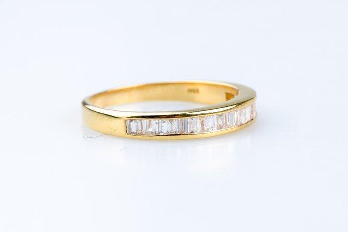 Ring - 18 karaat Geel goud - 0.54ct. tw. Diamant, Handtassen en Accessoires, Ringen