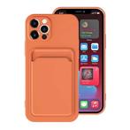 iPhone XR Kaarthouder Hoesje - Wallet Card Slot Cover Oranje, Telecommunicatie, Verzenden, Nieuw