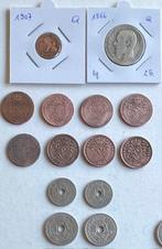 België. 1835/1909, Lot van 22 stuks (Zonder minimumprijs), Postzegels en Munten