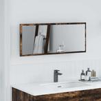 vidaXL Spiegel met spiegel Gerookt eiken 90 x 8.5 x 37 cm, Huis en Inrichting, Verzenden, Nieuw