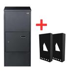 Pakketbrievenbus met onderstel - XXL PakketPanda Classic, Tuin en Terras, Verzenden, Nieuw, Staal, Staande brievenbus