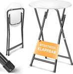 Statafel / vouwtafel - diameter Ø 60cm - metaal met PVC, Verzenden, Nieuw
