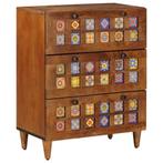 vidaXL Dressoir Walnotenhout 60 x 33 x 75 cm Massief Mango, Verzenden, Nieuw