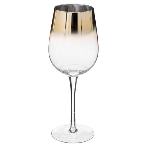 Set van 6 wijnglazen Gold Ella | Casa Di Elturo, Verzamelen, Glas en Drinkglazen, Nieuw, Verzenden