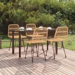 vidaXL 5-delige Tuinset poly rattan, Tuin en Terras, Verzenden, Nieuw, Tuinset