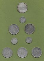 Frankrijk. Lote de 9 monedas de plata (1 Franc y 5 Francs)