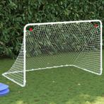 vidaXL Voetbaldoel 122x81x81 cm staal wit, Sport en Fitness, Voetbal, Verzenden, Nieuw