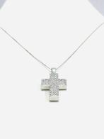 Ketting met hanger - 18 karaat Witgoud - 1.40ct. tw. Diamant