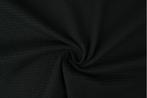 10 meter wafelstof - Zwart - 150cm breed, Verzenden