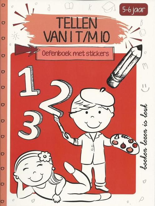 Oefenboek met stickers – ik leer tellen – oefenboek –, Livres, Livres Autre, Envoi