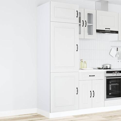 vidaXL Keukenkast Kalmar bewerkt hout wit, Huis en Inrichting, Kasten | Overige, Nieuw, Verzenden