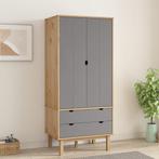 vidaXL Kledingkast OTTA 76,5x53x172 cm grenenhout bruin en, Verzenden, Nieuw