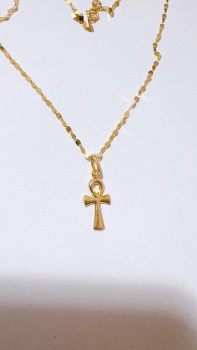 Zonder minimumprijs - Ketting met hanger - 18 karaat Geel, Bijoux, Sacs & Beauté, Bijoux anciens