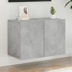 vidaXL Tv-meubel wandgemonteerd 60x30x41 cm betongrijs, Huis en Inrichting, Kasten |Televisiemeubels, Verzenden, Nieuw