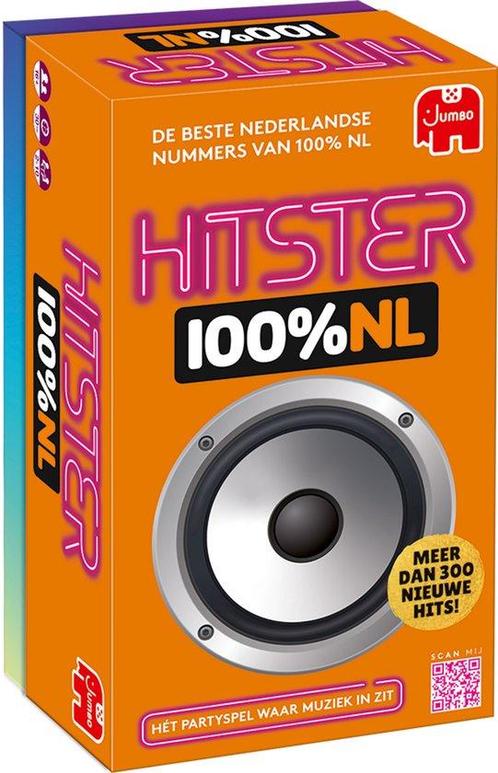 Jumbo - Hitster 100% NL- Nederlandstalig Partyspel - Acti..., Kinderen en Baby's, Speelgoed | Kinderpuzzels, Nieuw, Verzenden