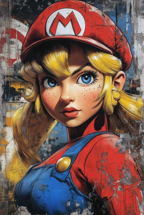 Iconica - Princess Mario Mashup · XXL, Antiek en Kunst, Kunst | Schilderijen | Modern