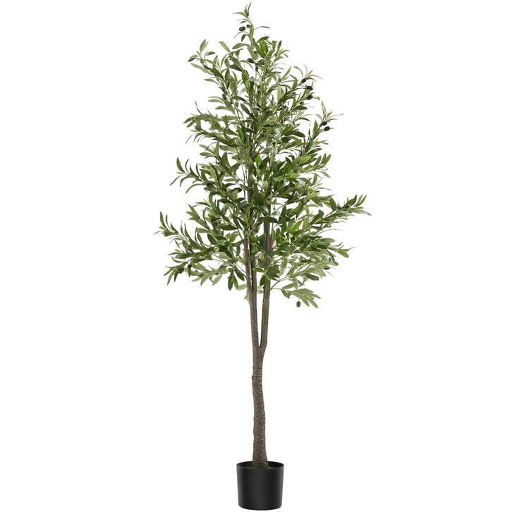 tectake Kunst olijfboom Oleand, realistische textuur - 180 c, Huis en Inrichting, Kamerplanten, Verzenden