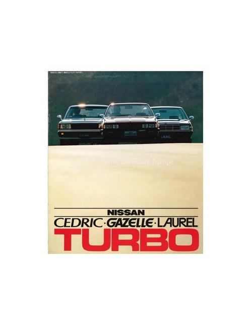 1980 NISSAN CEDRIC, GAZELLE, LAUREL BROCHURE ENGELS JAPANS, Boeken, Auto's | Folders en Tijdschriften, Ophalen of Verzenden