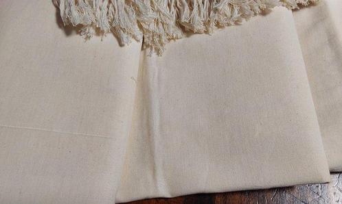 Drap de lit (3) - 280 cm - 230 cm - Tissus anciens, Antiek en Kunst, Antiek | Tapijten, Tafelkleden en Textiel