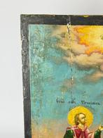 Icoon - Saints Tryphon and Eustathius - Hout, Antiek en Kunst