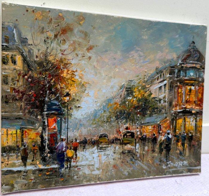 Christof Vevers (1962) - Paris - Boulevard des Italiens -, Antiek en Kunst, Kunst | Schilderijen | Klassiek