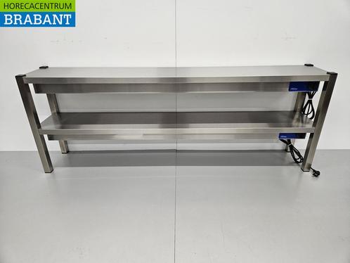 RVS Dubbele Warmtebrug Warmhoudbrug Verwarmde etagère, Zakelijke goederen, Horeca | Keukenapparatuur, Ophalen of Verzenden