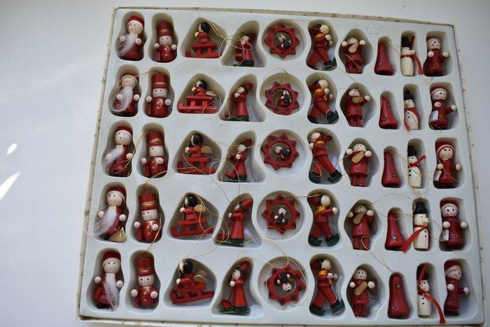 Kerstdecoratie (50) - leuke vintage kerstfiguren/boomhangers, Diversen, Kerst