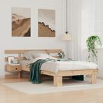 vidaXL Bedframe met lade met hoofdeinde Bruin 90 x 200 cm, Huis en Inrichting, Slaapkamer | Bedden, Verzenden, Nieuw