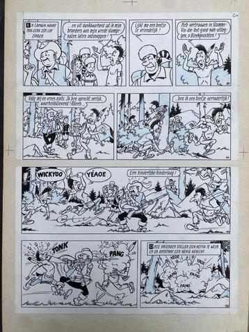 Willy Vandersteen - 1 Original page - Suske en Wiske - Twee