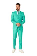 OppoSuits Trendy Turquoise Kostuum maat Maat 52/54 (L) Heren, Maat 52/54 (L), Verzenden, Opposuits, Nieuw