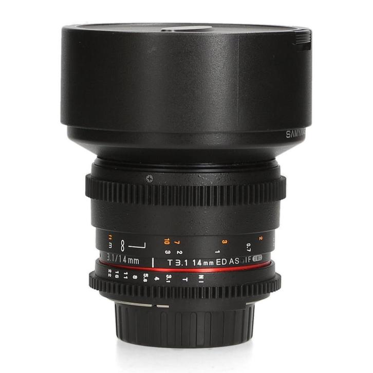 Samyang 14mm T3.1 ED AS IF UMC - Nikon F, Audio, Tv en Foto, Foto | Lenzen en Objectieven, Zo goed als nieuw, Ophalen of Verzenden