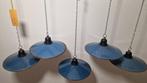 Plafondlamp - Emaille, Staal - Emaille lamp 5 stuks, Antiek en Kunst