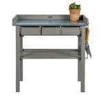 NIEUW - Werktafel met lades - oppottafel (grijs), Tuin en Terras, Nieuw, Verzenden