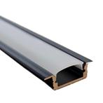 LED Strip Profiel Zwart - 1 Meter - Inbouw - Compleet met a, Huis en Inrichting, Verzenden, Nieuw