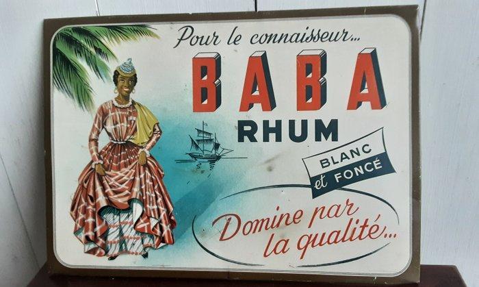 Baba Rhum - Reclamebord - Metaal, Antiek en Kunst, Antiek | Wandborden en Tegels