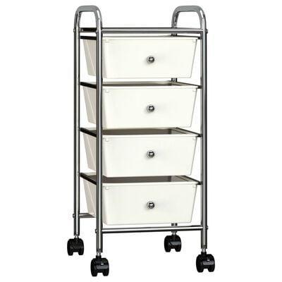 Opbergtrolley 4 lades mobiel | Retour Deal | 35% Korting!, Huis en Inrichting, Kasten | Ladekasten, 25 tot 50 cm, Nieuw, Kunststof