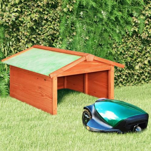 vidaXL Overkapping voor robotgrasmaaier 72x87x50 cm massief, Tuin en Terras, Grasmaaiers, Nieuw, Verzenden