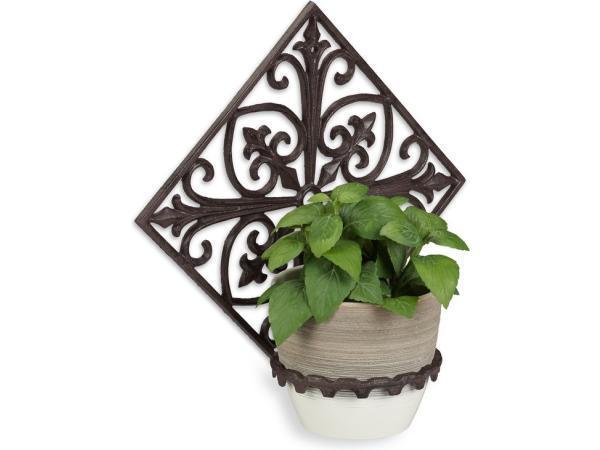 Veiling - Bloempothouder wand - gietijzer - pothouder muur -, Tuin en Terras, Overige Tuin en Terras