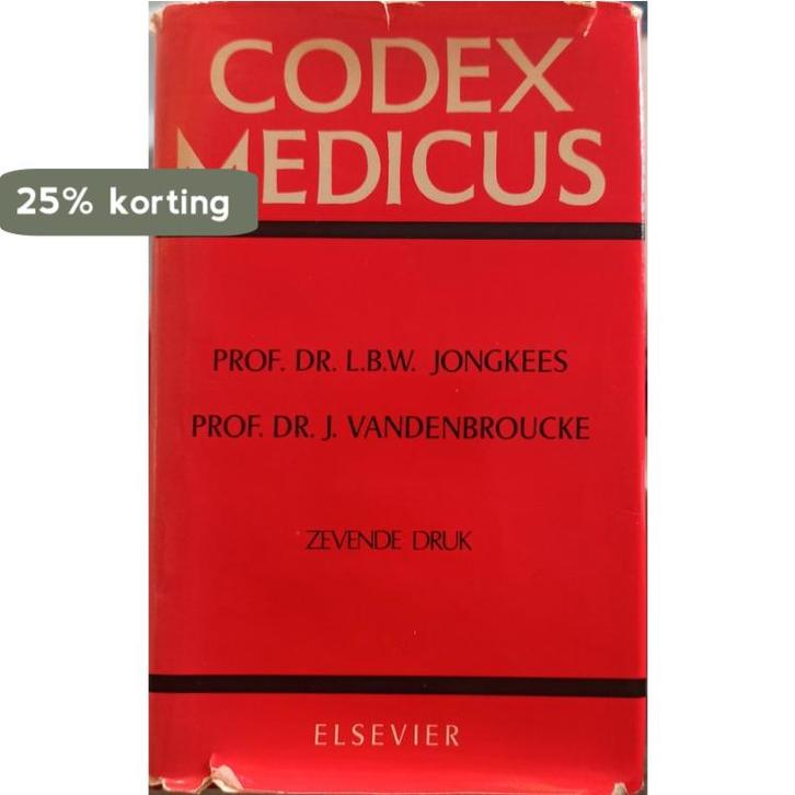 Codex medicus 9789010037794 L. B. W. Jongkees, Livres, Science, Envoi