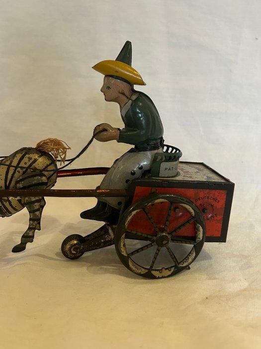 Lehmann - Blikken speelgoed - Zikra Zebra Cart, Unboxed -, Antiek en Kunst, Antiek | Speelgoed