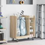 vidaXL Golfkast met wiel Effen Sonoma Eik 90 x 45 x 98 cm, Verzenden, Nieuw