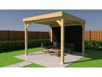 Veiling - Overkapping met achterwand 300x400cm, Tuin en Terras, Nieuw