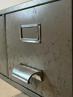 Archiefkast - Aluminium, Metaal, Vintage - Archiefkast, Antiek en Kunst