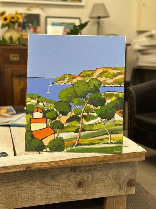 Jiel - Pins à Cap dAntibes -, Antiek en Kunst, Kunst | Schilderijen | Modern
