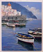 Andrea Marini (XX-XXI) - Barche nel golfo dí Amalfi, Antiquités & Art